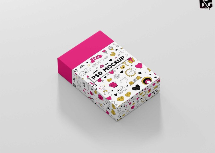 Free PSD Mockups 6 Pakage Box Mock-up
