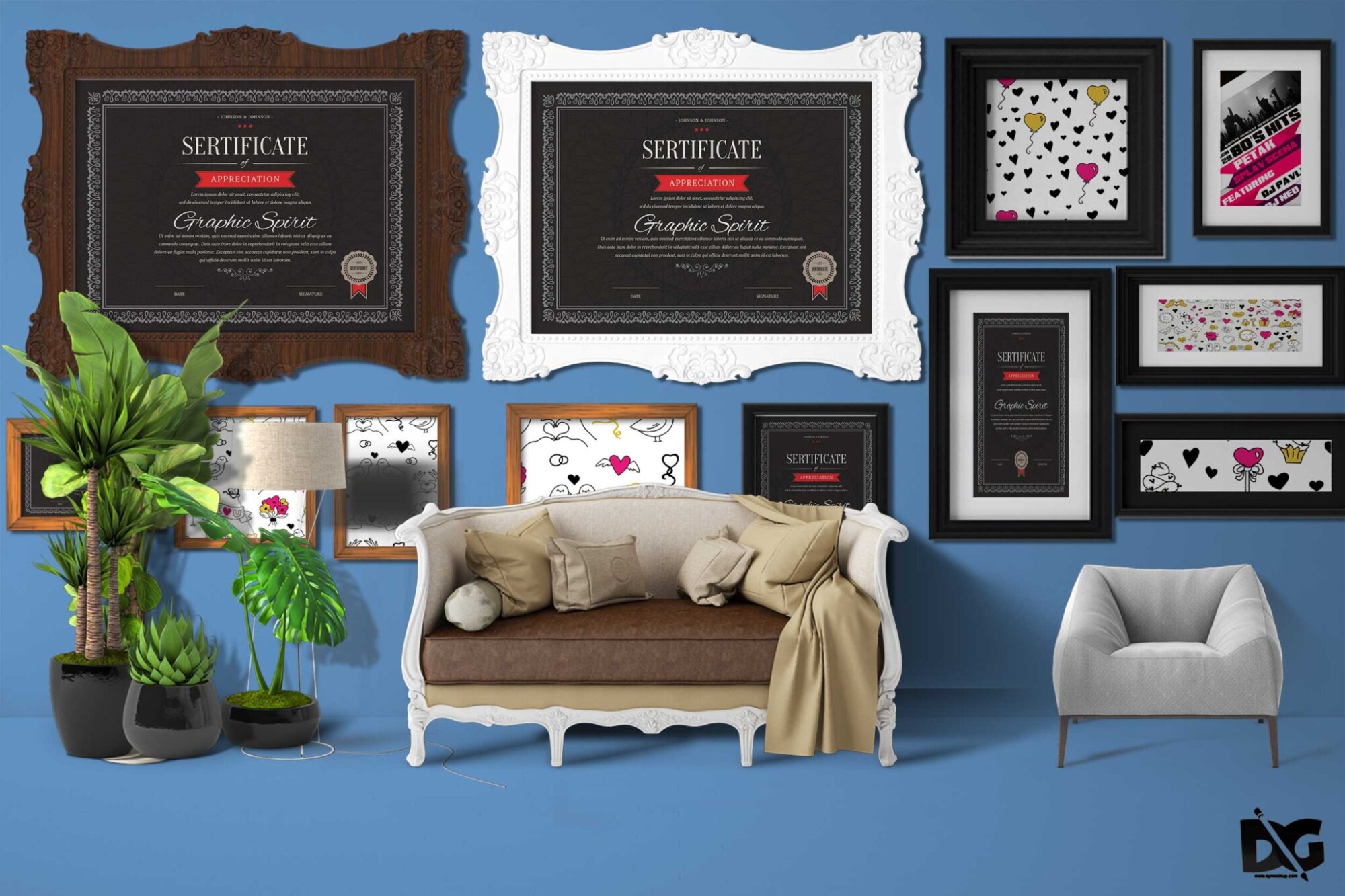 Download Free Certificate Mockup Template 1 Certificate Mockup Template