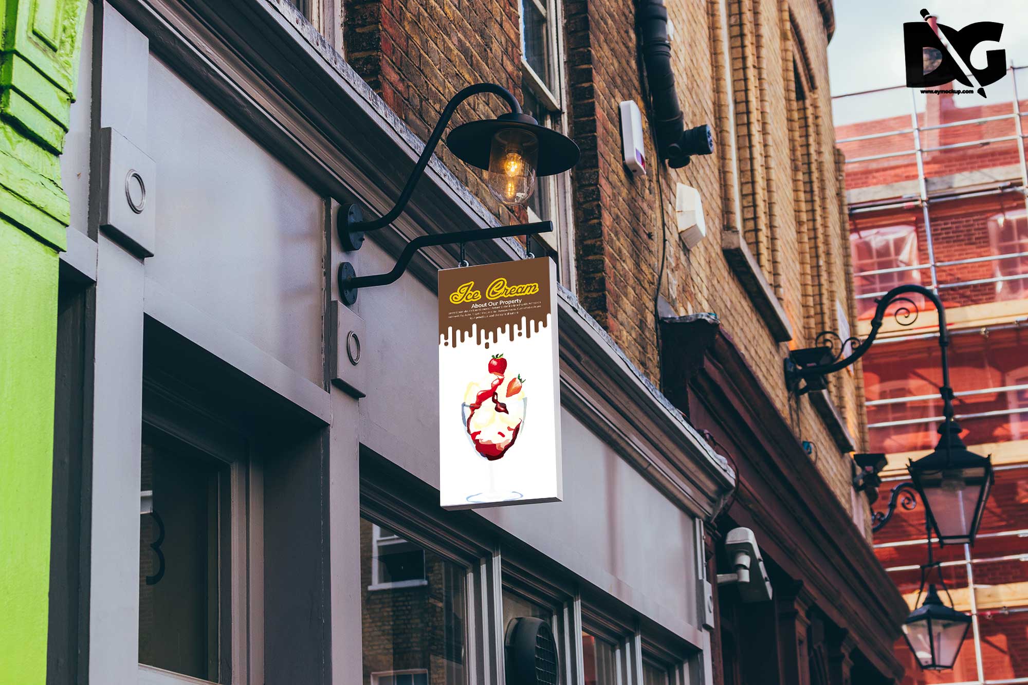 Hanging Sign Mockup Template