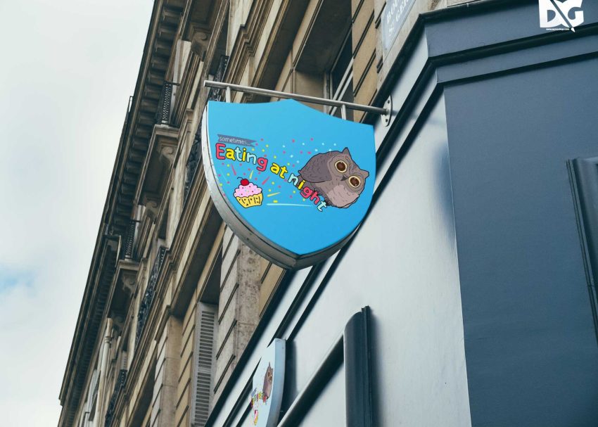 Free PSD Mockups 1 Outdoor Sign Mockup
