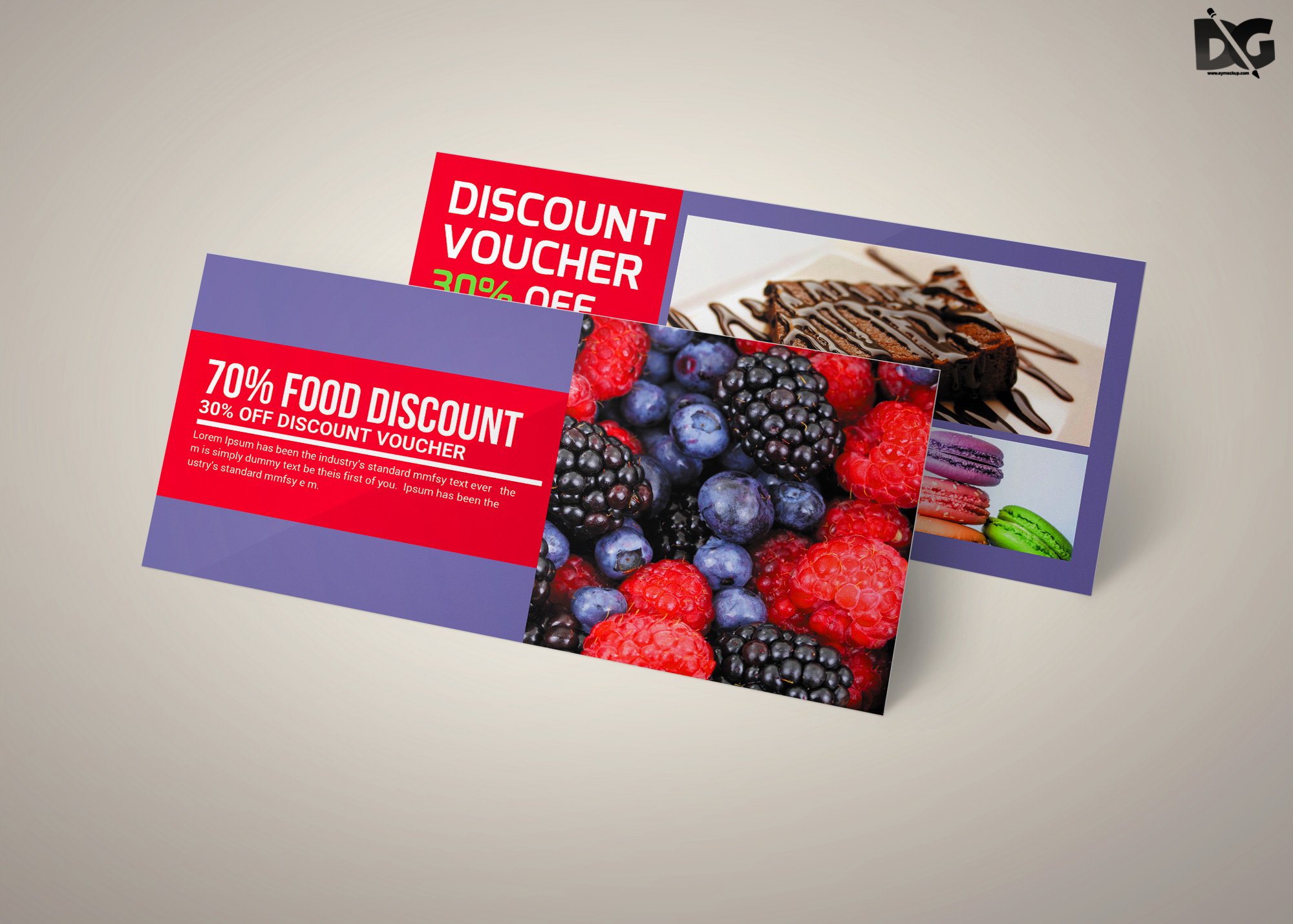 Free Download Fruit Juice Discount PSD Gift Card Template