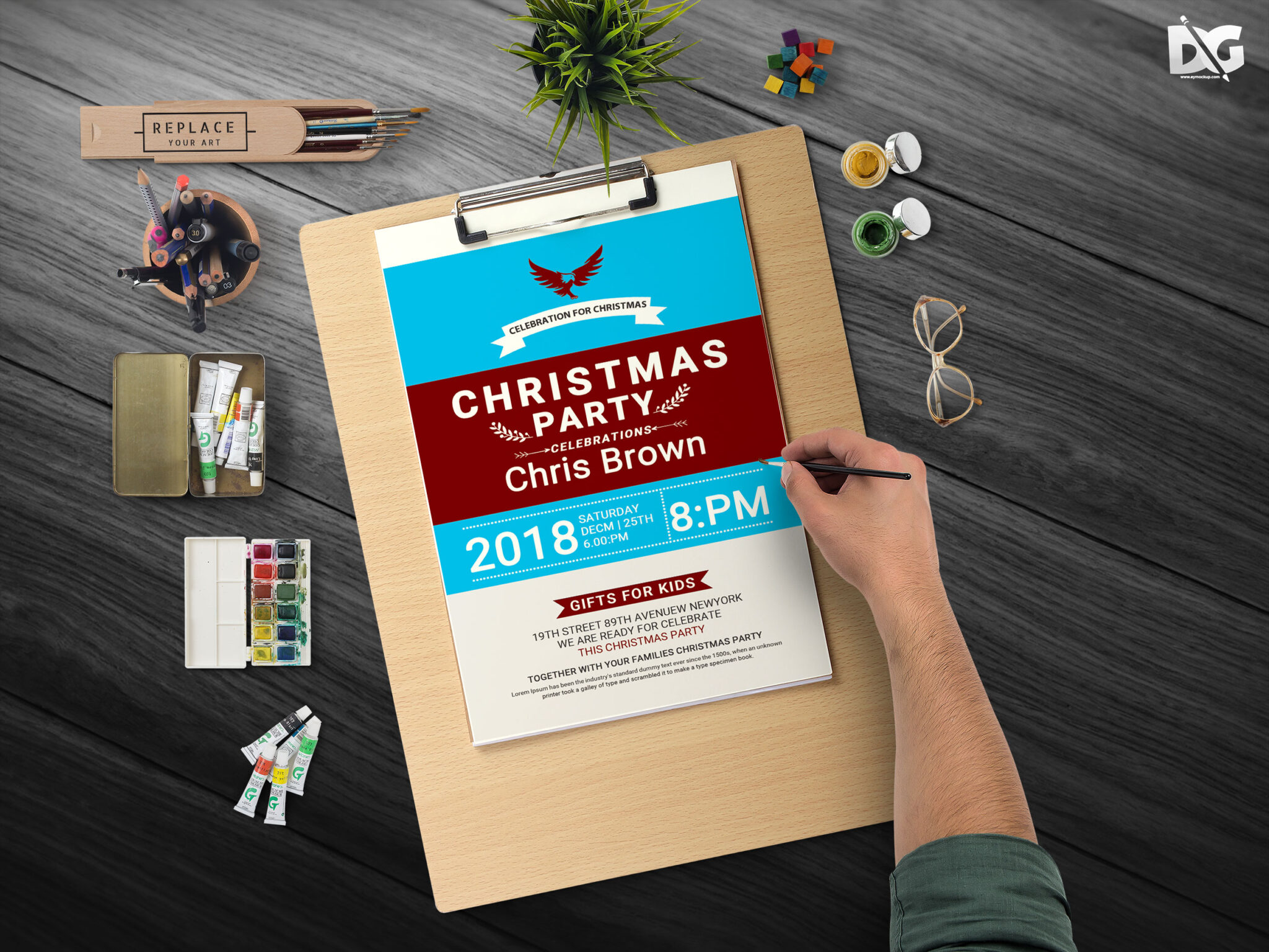 Free Download Invitation psd Template
