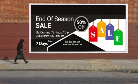 Free End of Sale Billboard PSD Template