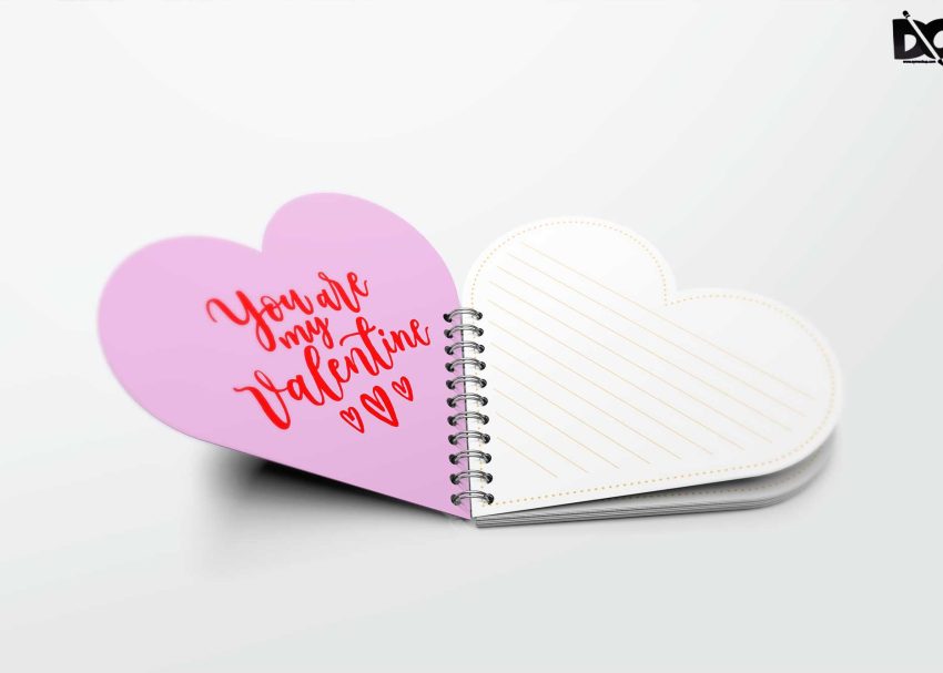 Free PSD Mockups 8 Free Heart Cover Mockup