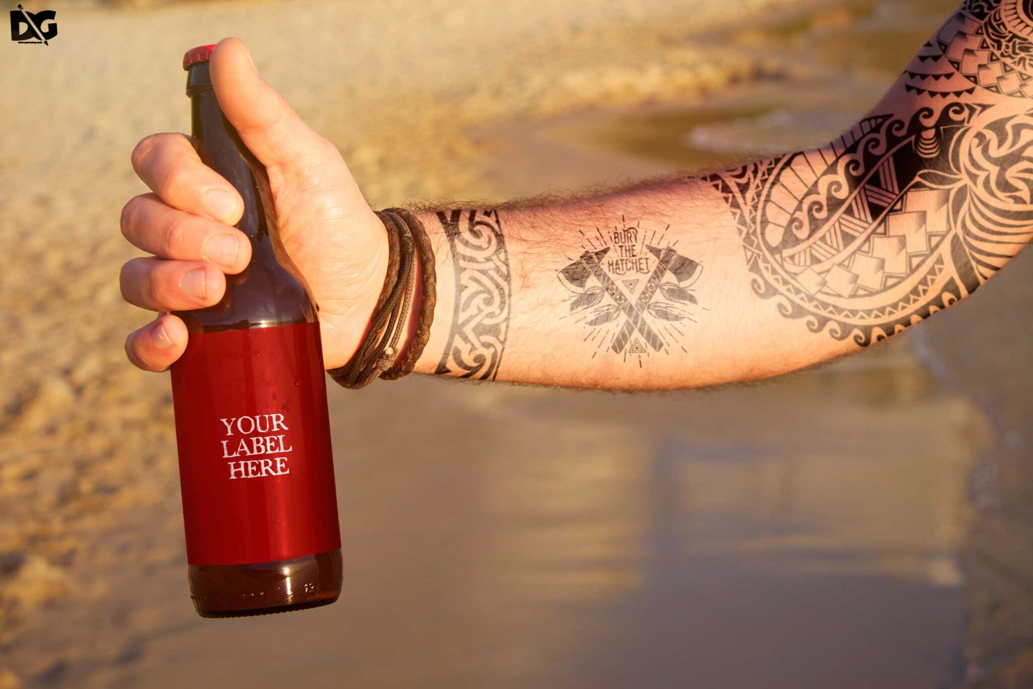 Free Hand Tatoo Mockup