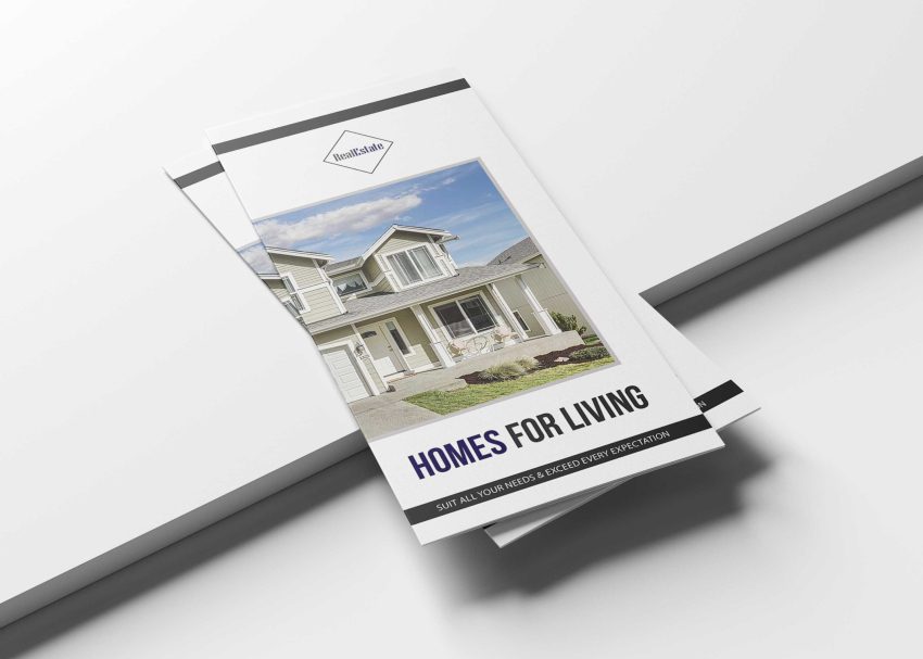 Free PSD Mockups 6 Free Real Estate Tri-Fold Brochure Template