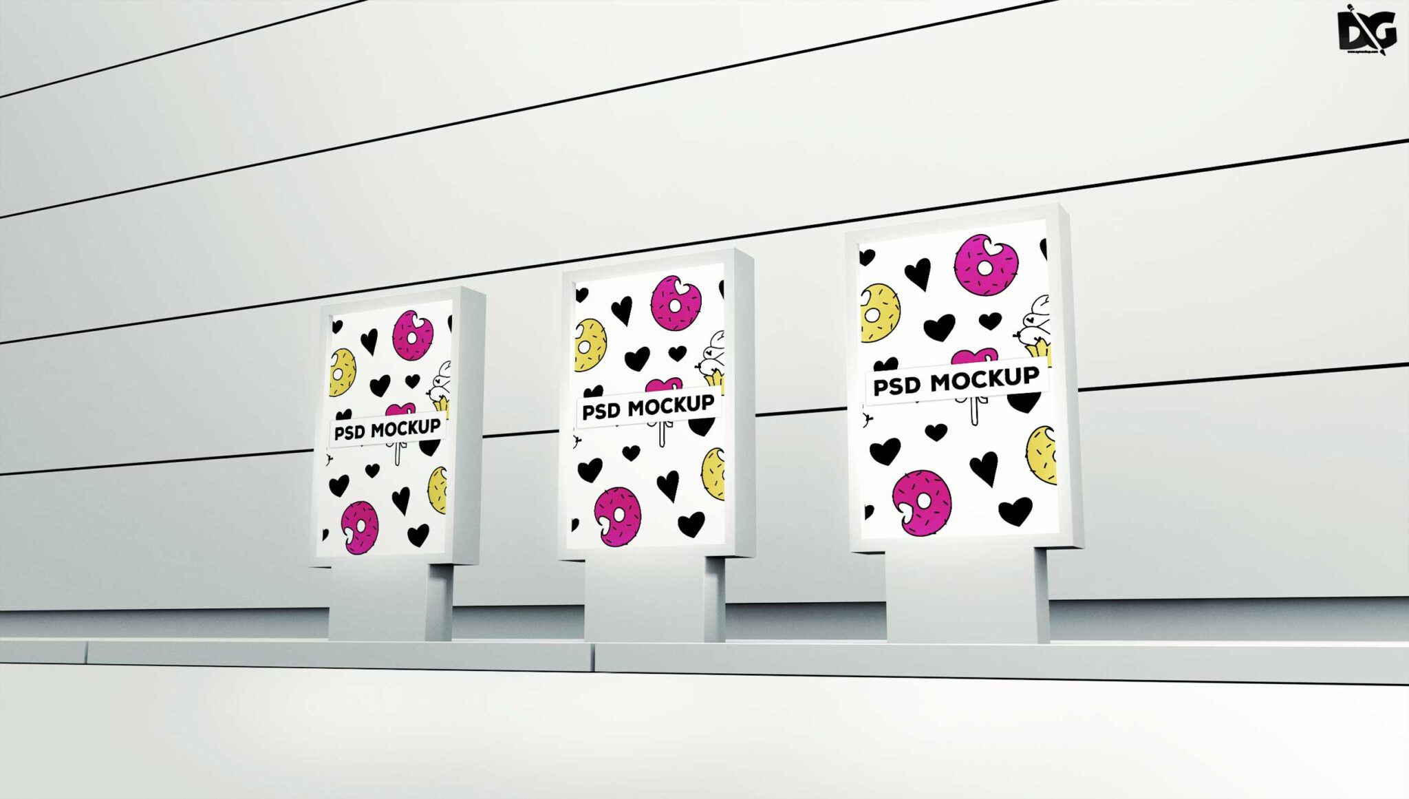 hoarding mockup psd free download
