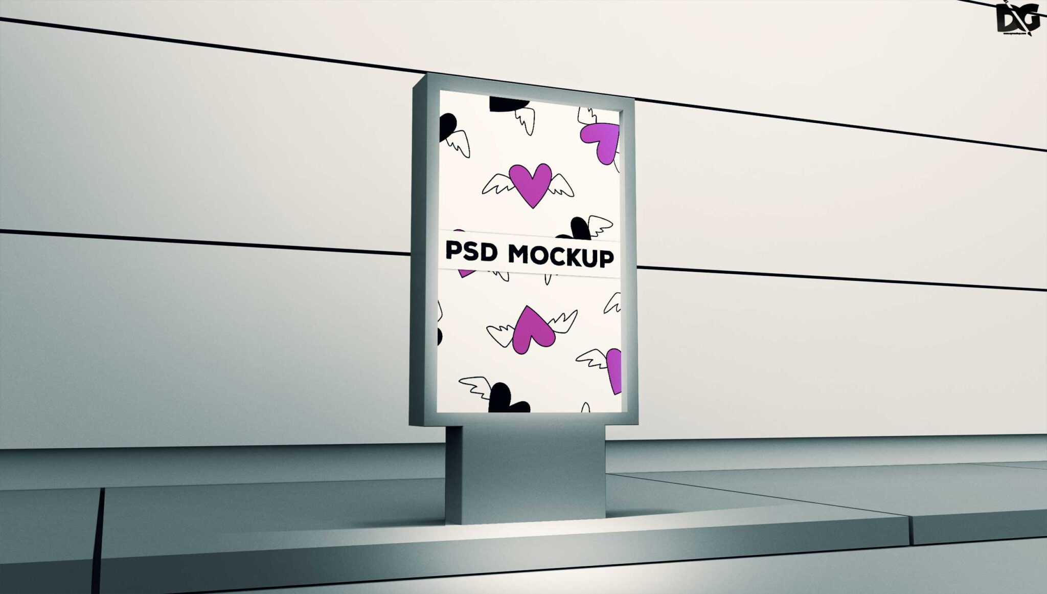 Free Subway Banner Mockup PSD Download 1 Subway Metro Screen Mockup