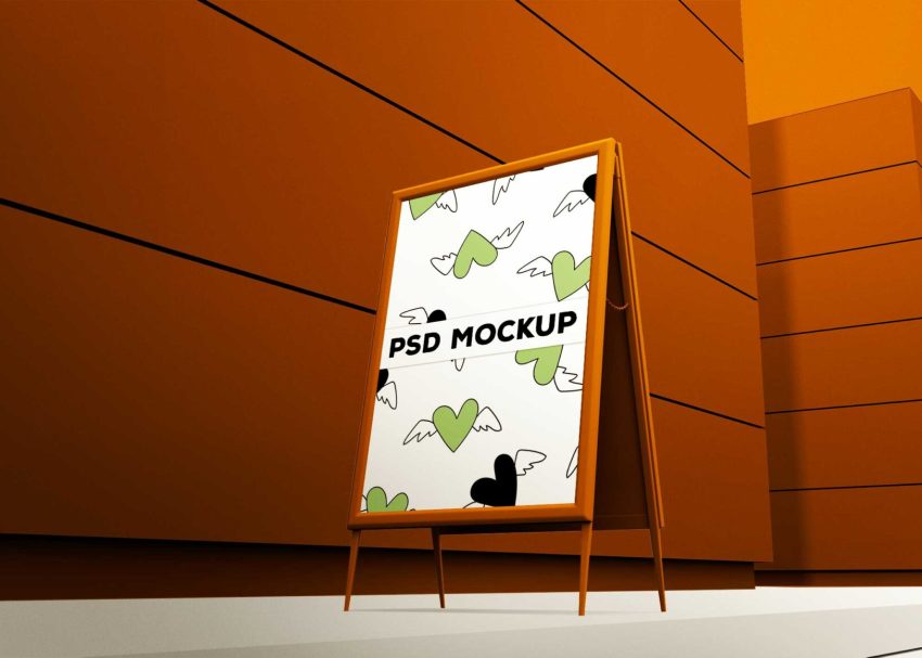 Free PSD Mockups 3 Free Table Tent Mockup