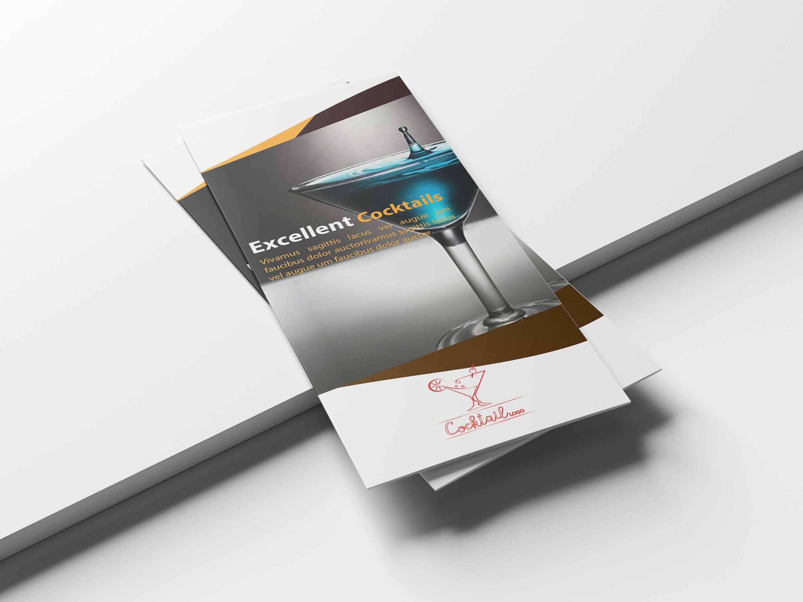 Free Beverage Tri-Fold Brochure Template