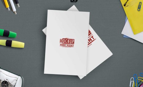 Free Book Cover Design PSD Mockup