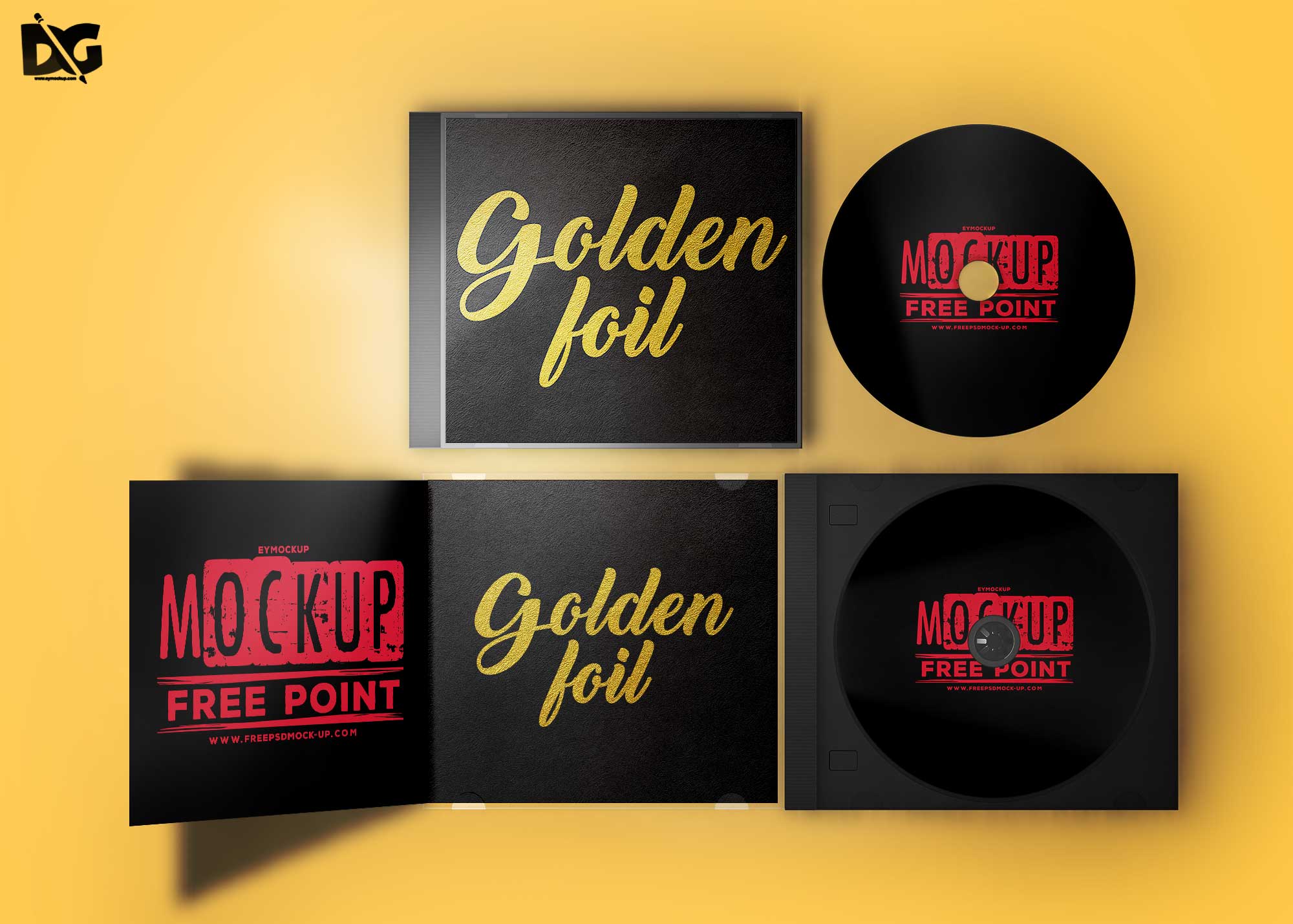 Free CD Cover Mockup