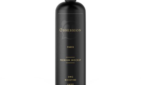 Matte Shampoo Bottle Label Mockup