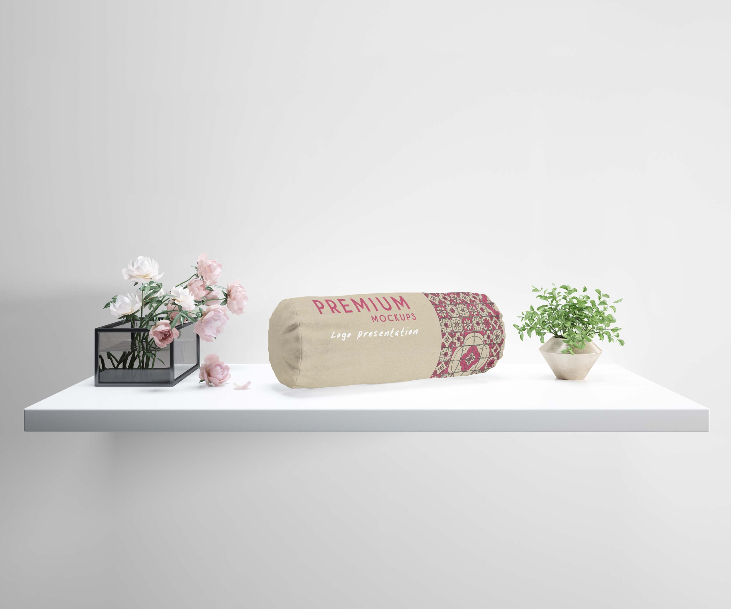 Custom Bolster Pillow Label Mockup 9 Label Mockup