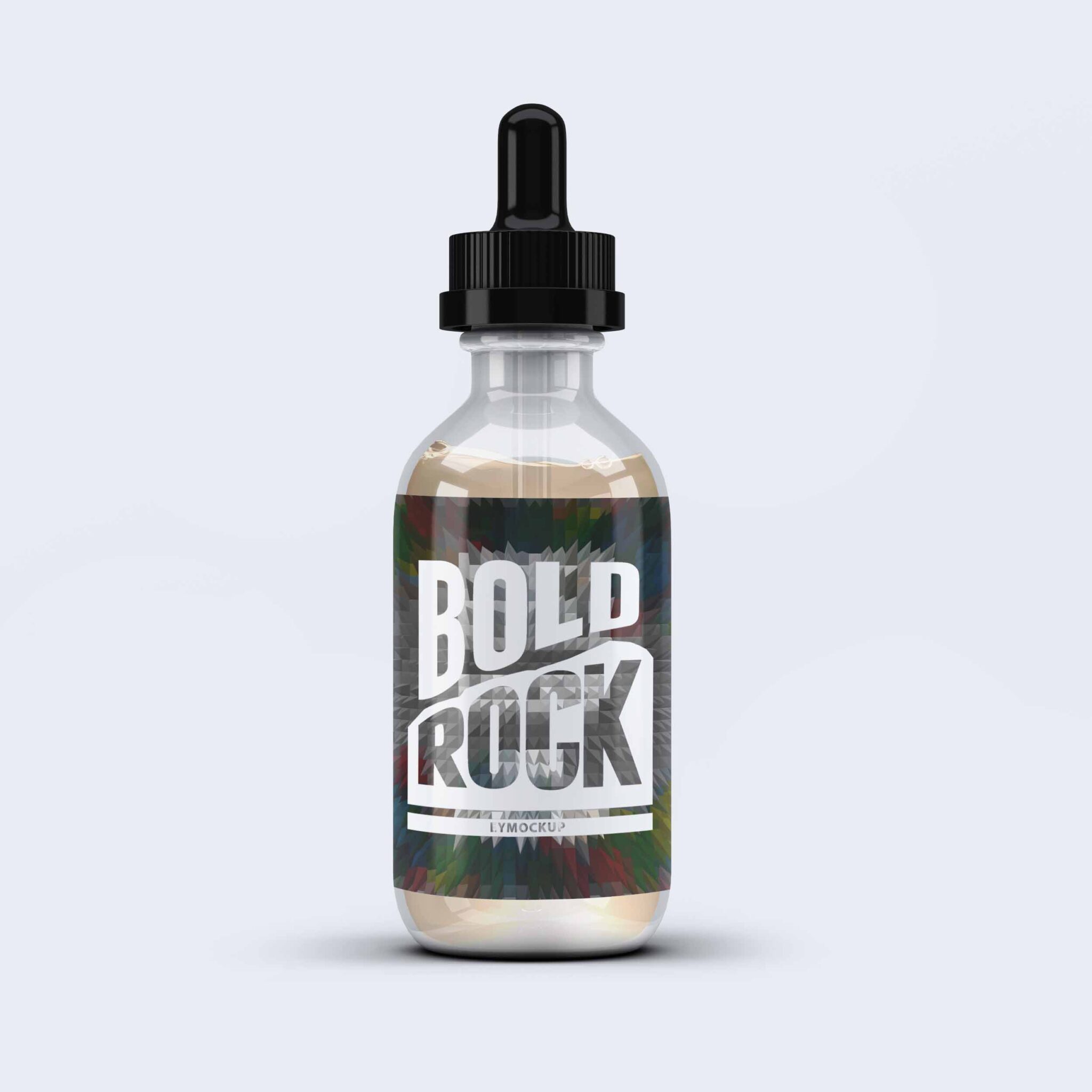 Free Bottle Label Mockup Download 1 Bottle label Mockup