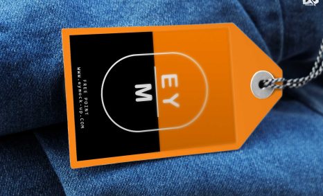 Jeans Tag Design Mockup