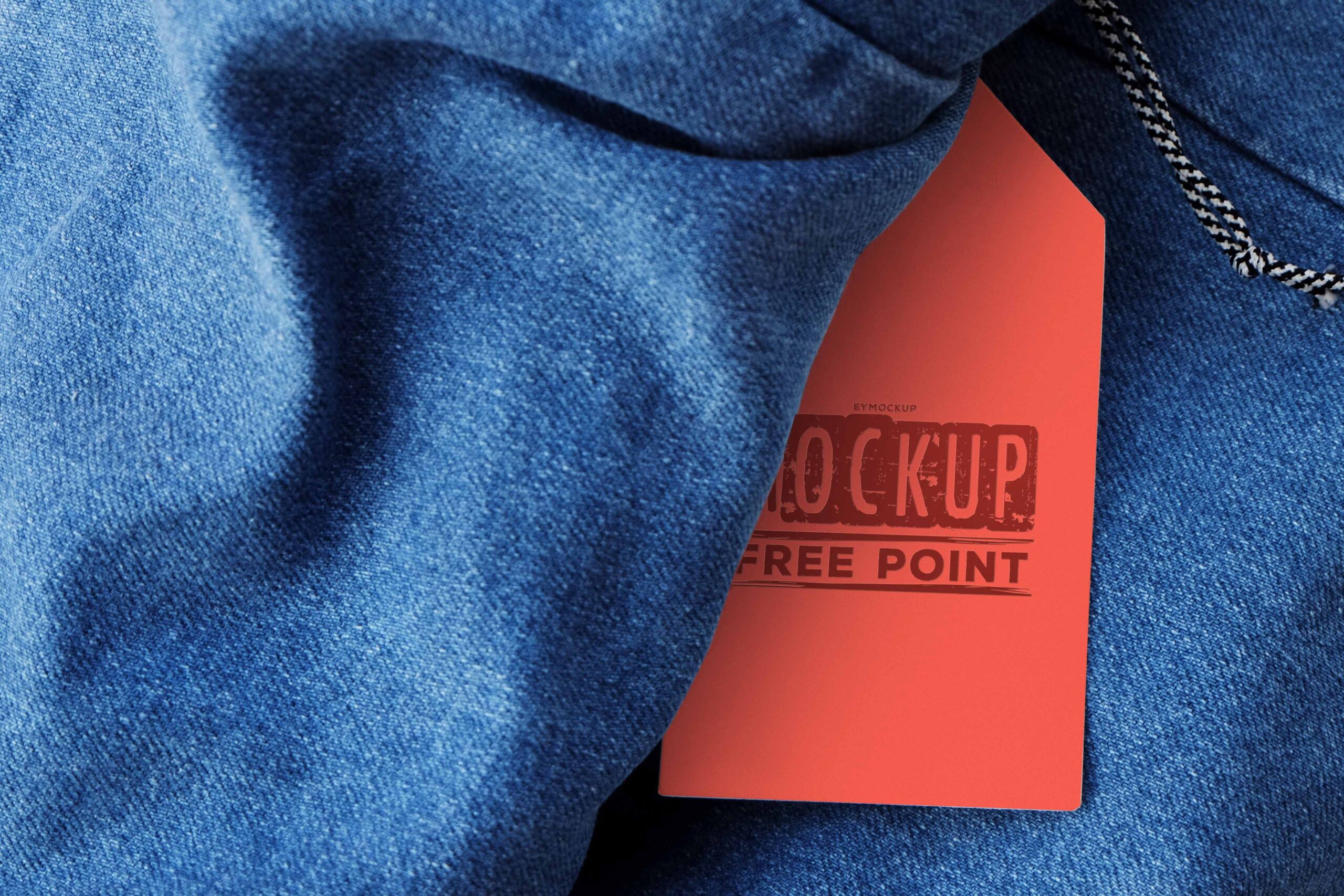 Jeans Tag Design Mockup