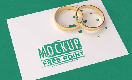 Free Wedding Rings Logo Mockup Download 15 Rings Logo Mockup