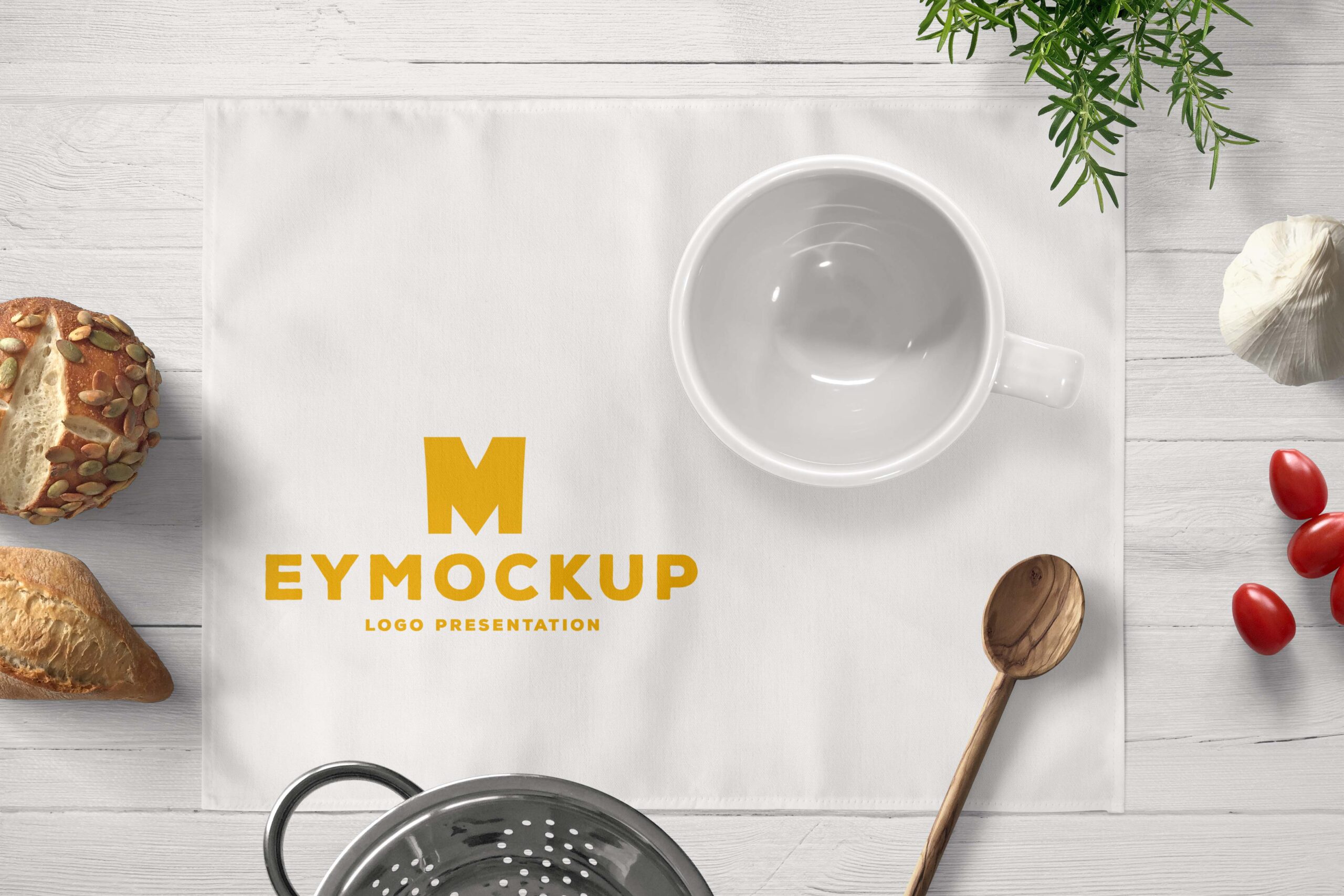 Placemat Logo Mockup