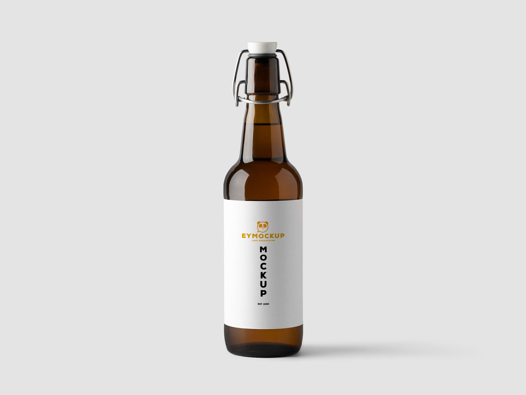 Rum Bottle Label Mockup