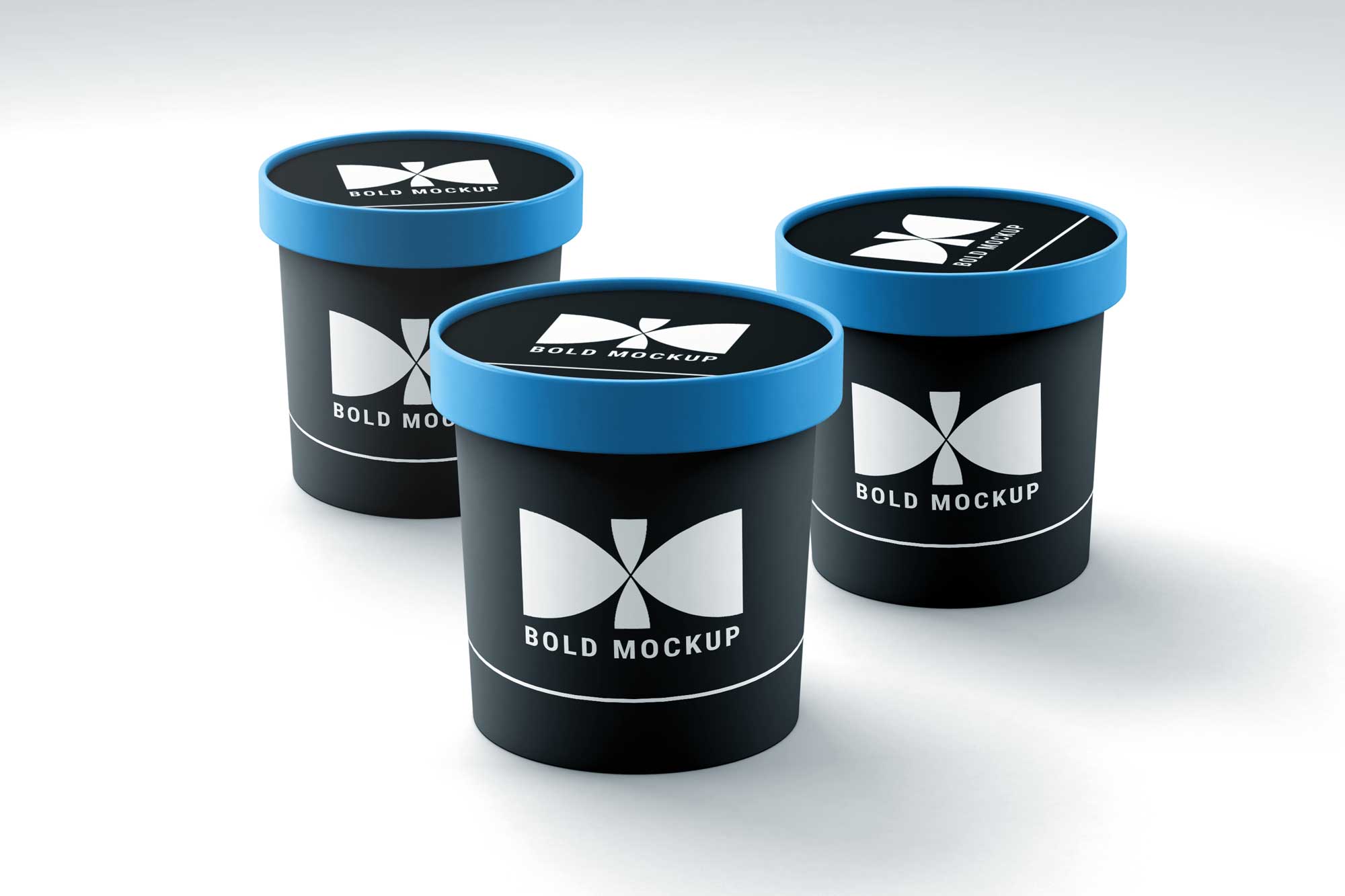 Beautiful Ice Cream Cup Label Mockup