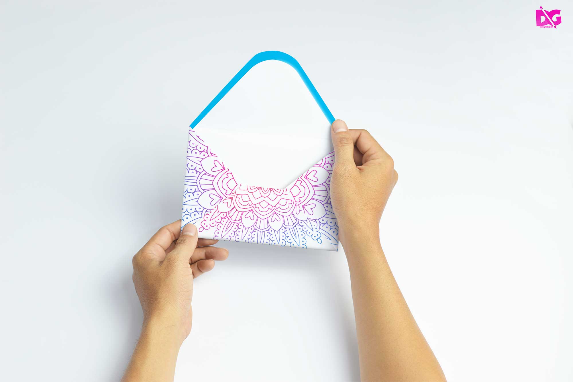 Invitation Card with Envelope Mockup