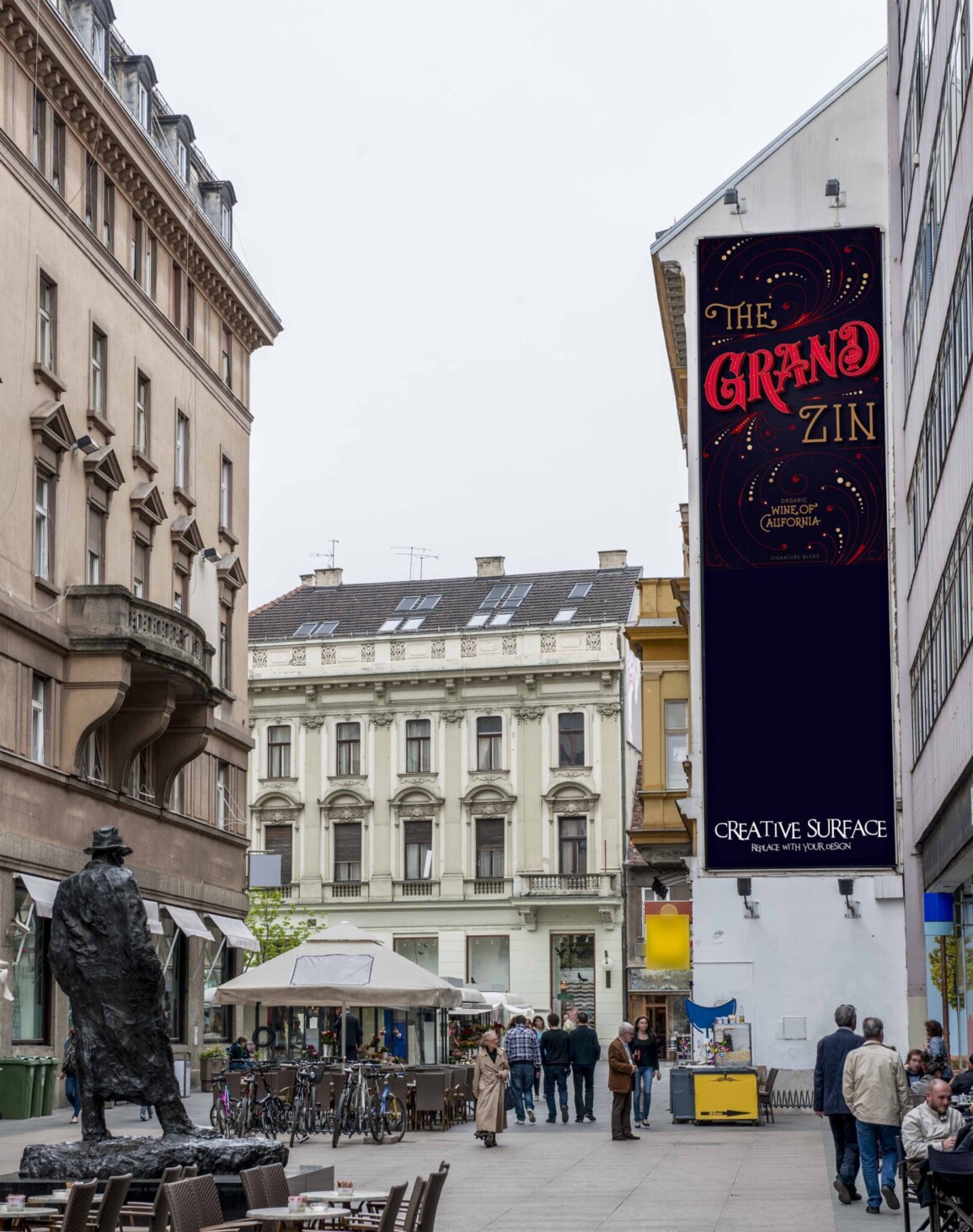 Event Roll up Banner PSD Mockup