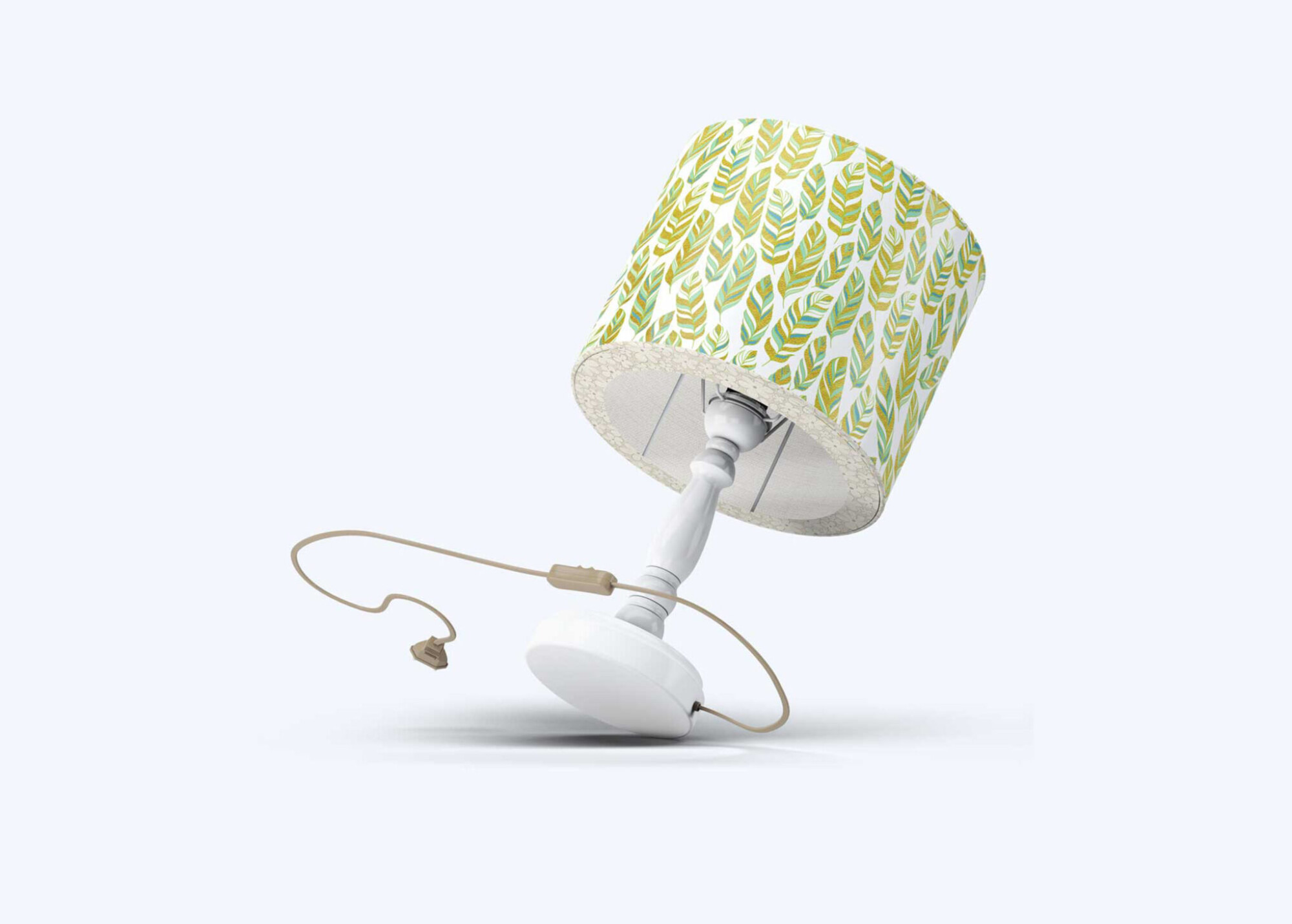 Free Side Table Lamp Artwork Mockup