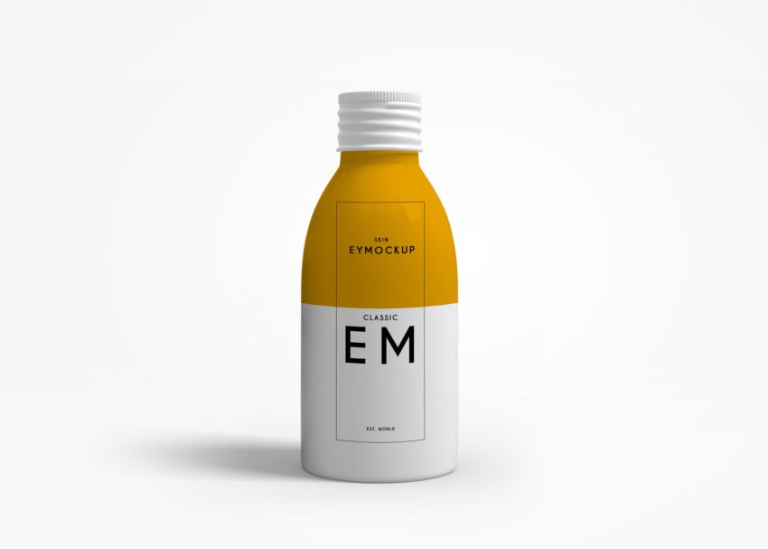 Free PSD Mockups 1 Premium Cough Syrup Liquid Medicine Mockup