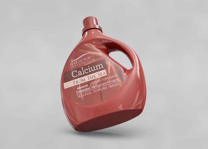 Free PSD Calcium Liquid Can Bottle Mockup