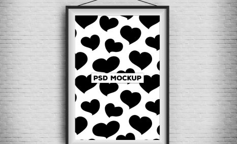 Free PSD Wall Poster Mockup Download 14 Free Poster Artwork Mockup