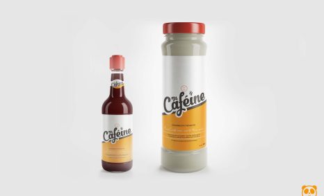 Caffeine Cream Label Mockup