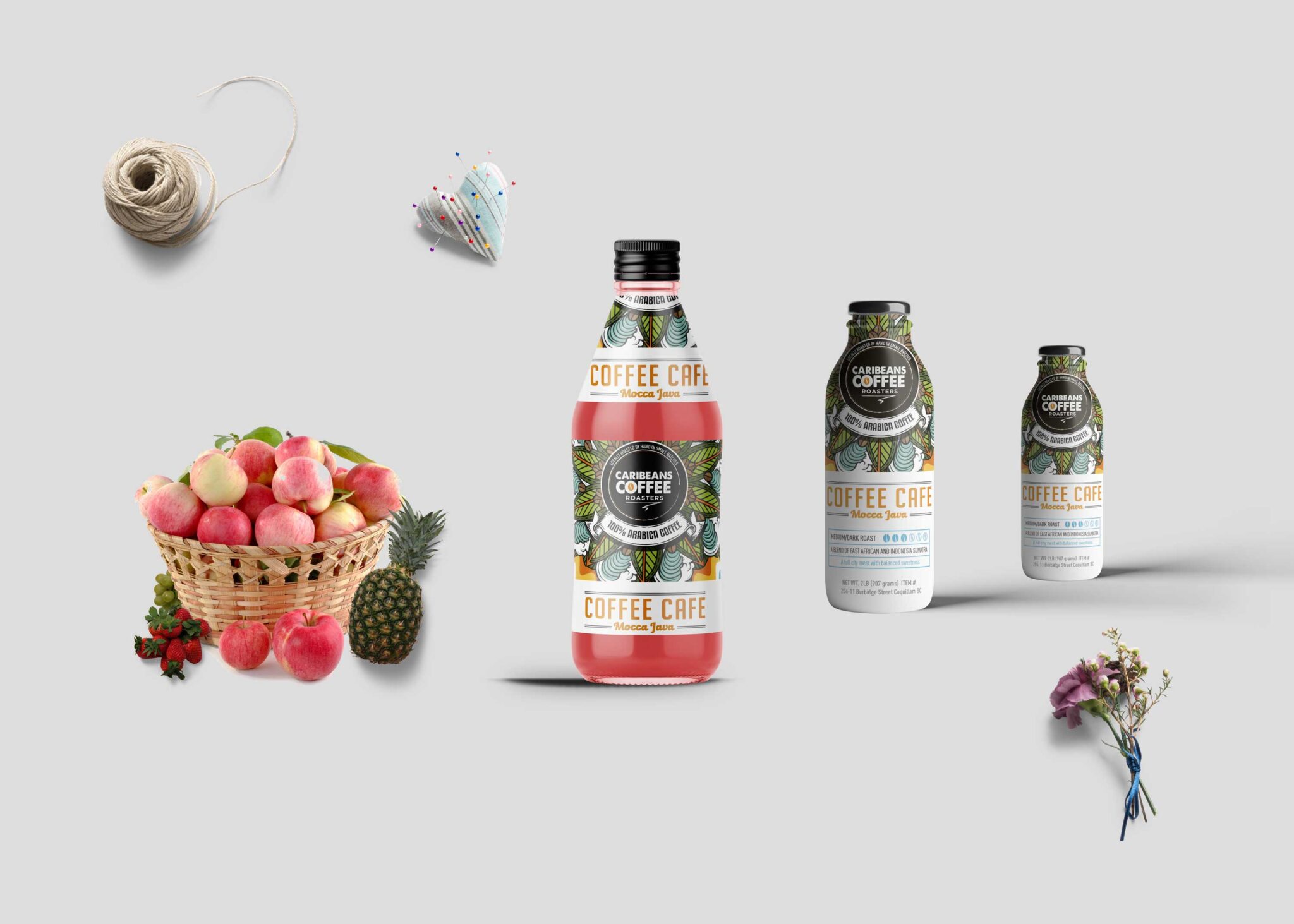 Free Apple Juice Bottle PSD Mockup