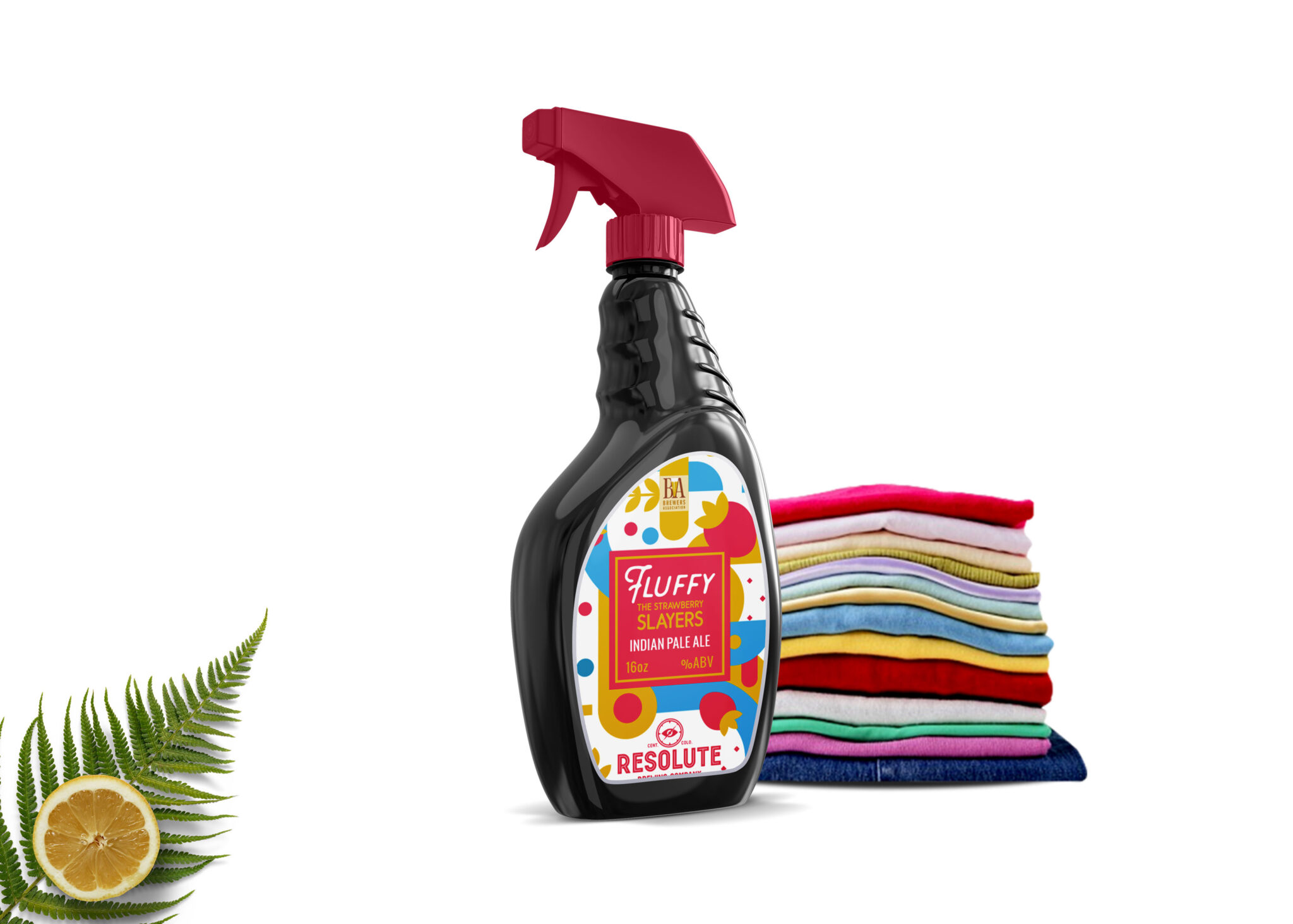 Premium Glass Cleaning Spray Bottle Mockup