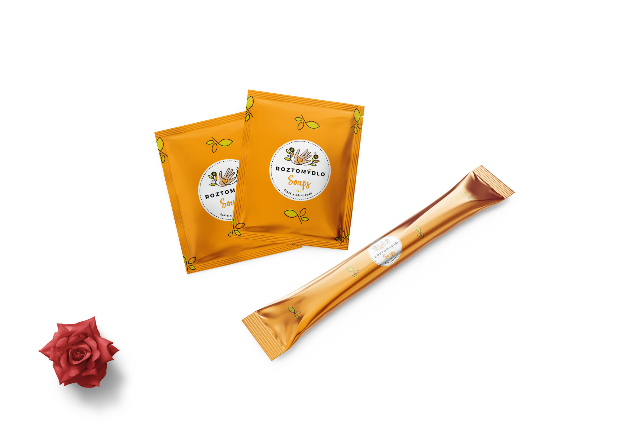 Free Coffee Pouch Mockup Download 1 Sachet & Thin Stick Coffee Pouch Mockup