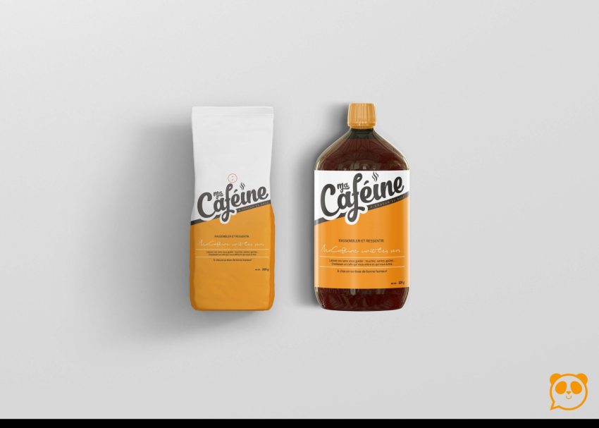 Free PSD Mockups 1 Cafeine Chemical Bottle Label Mockup