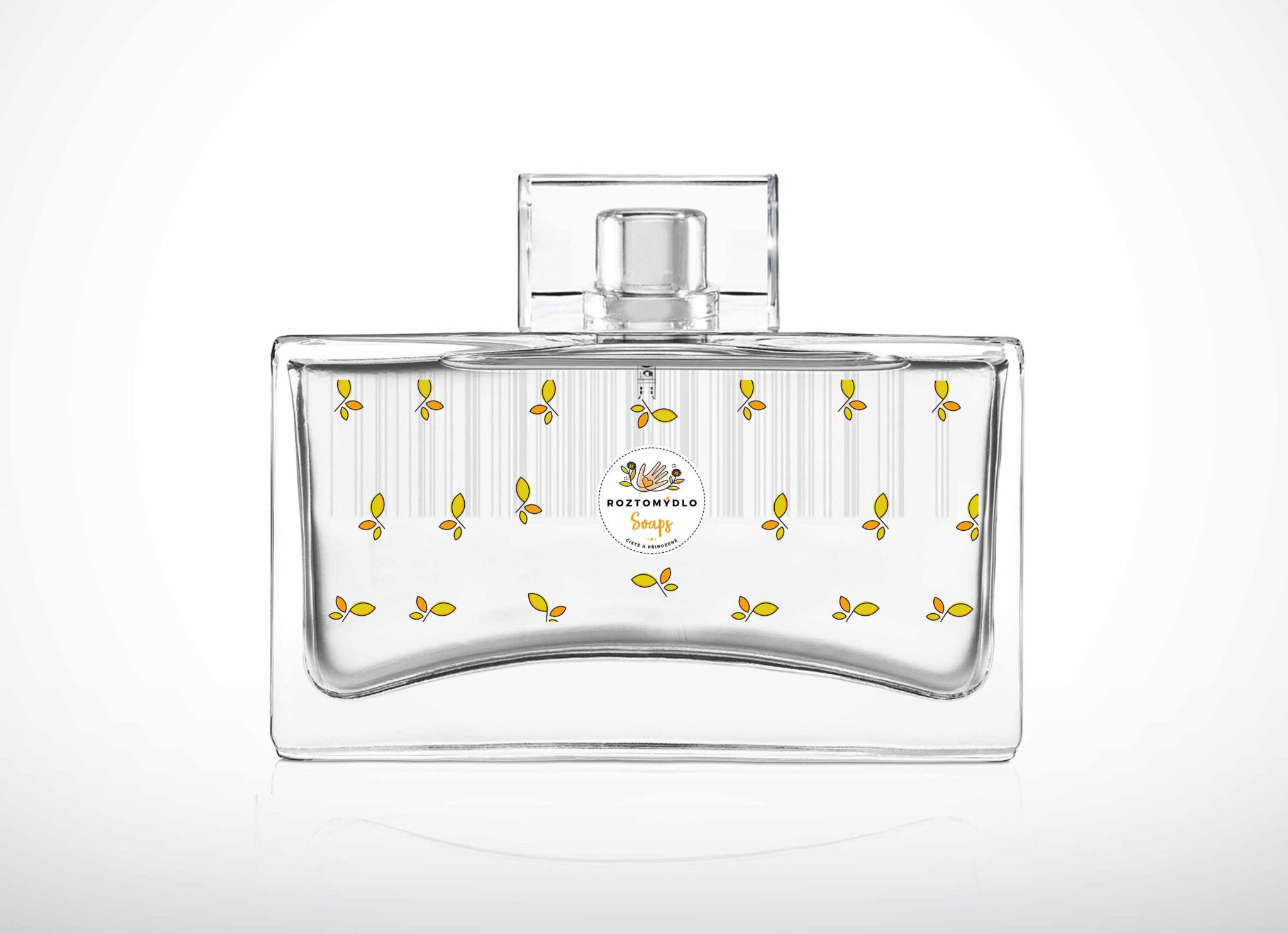 Floral Perfume Bottle Mockup