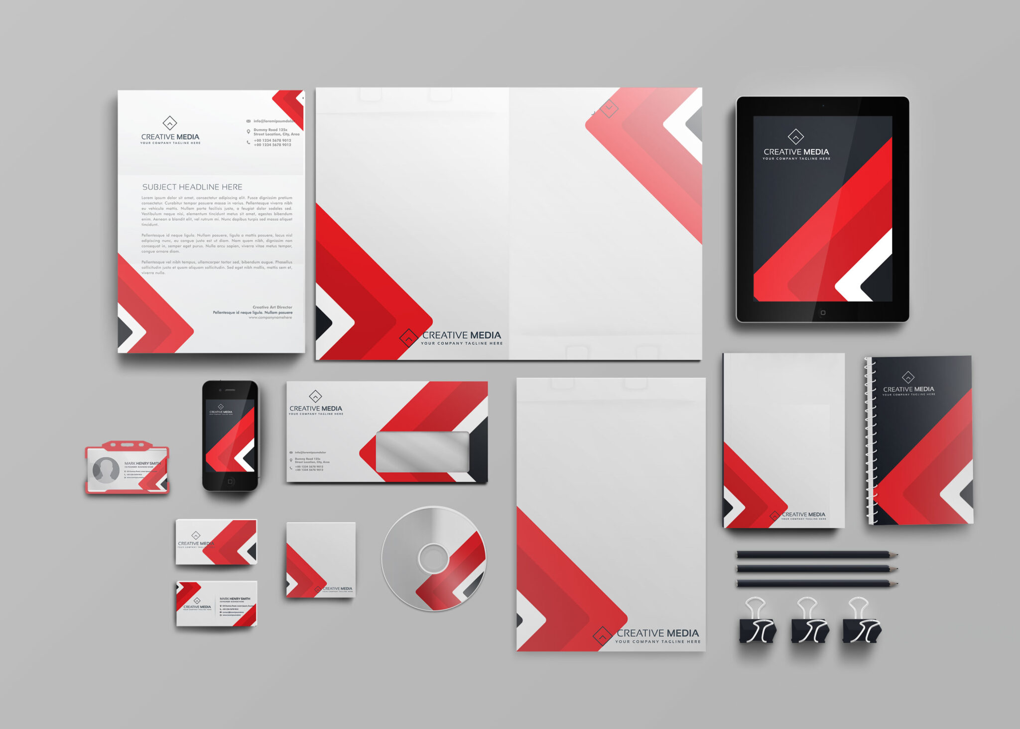 Corporate Identity PSD Mockup