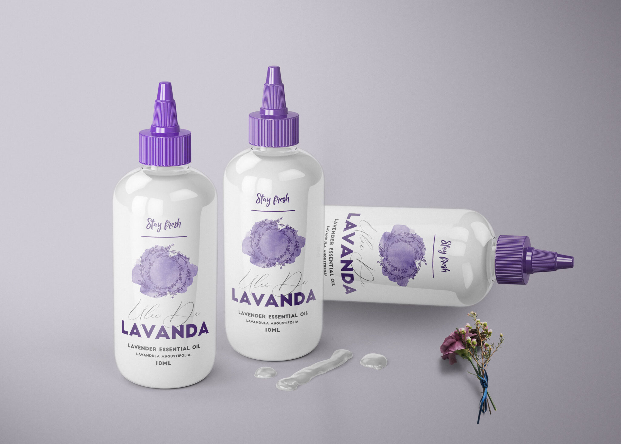 Essential Oil Bottle Mockup