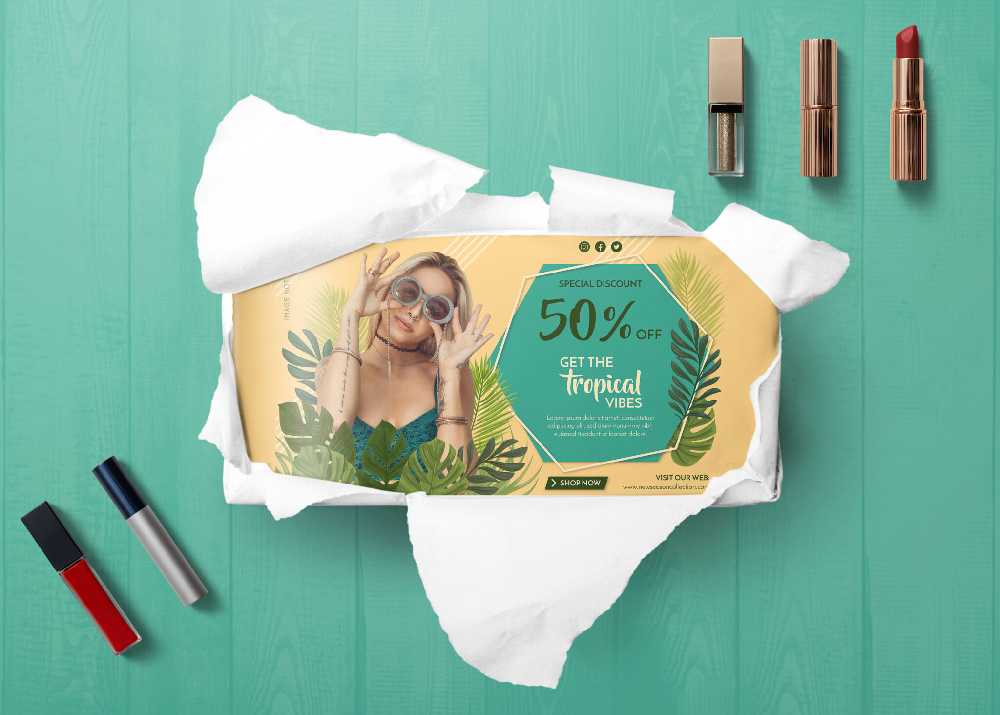 Landscape Booklet Brochure Mockup