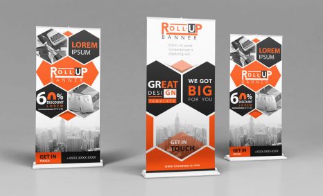 Stand Up Banner Mockup