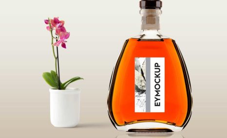 Glass Perfume Bottle Mockup