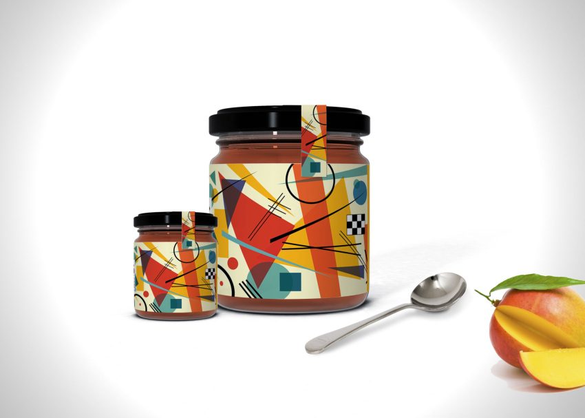 Free PSD Mockups 8 Mango Jam Jar Mockup