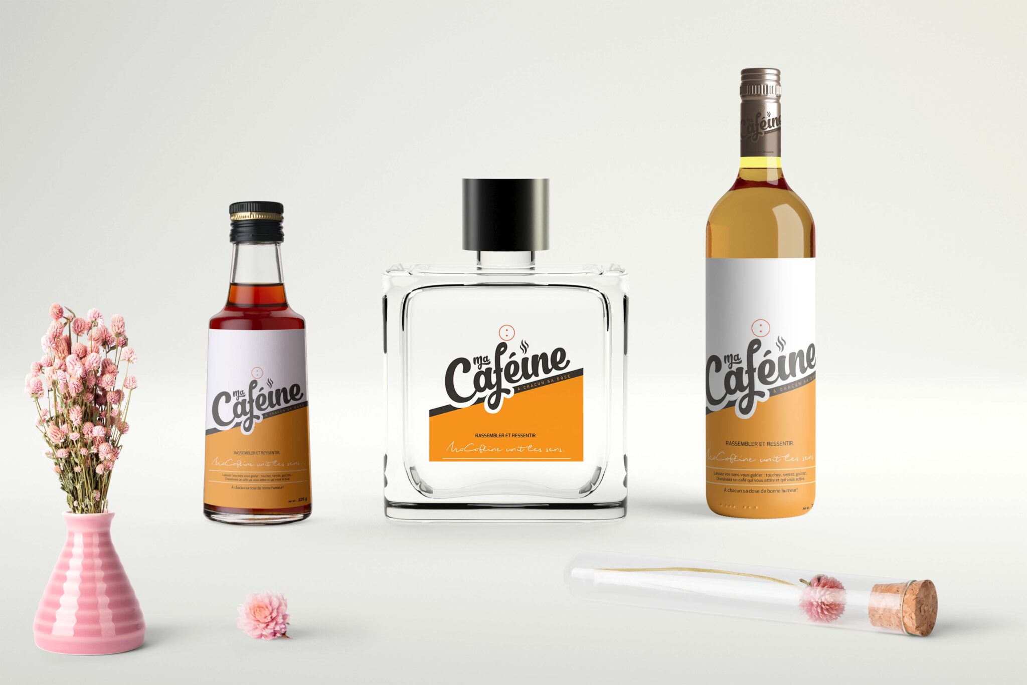 Bottle Label Mockup for Presentations 1 Glass Bottle Mockup