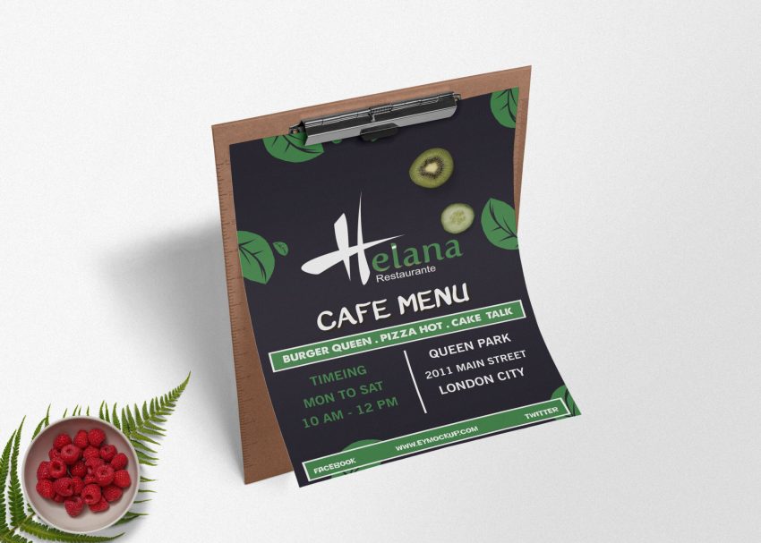 New A4 Paper Flyer Mockup