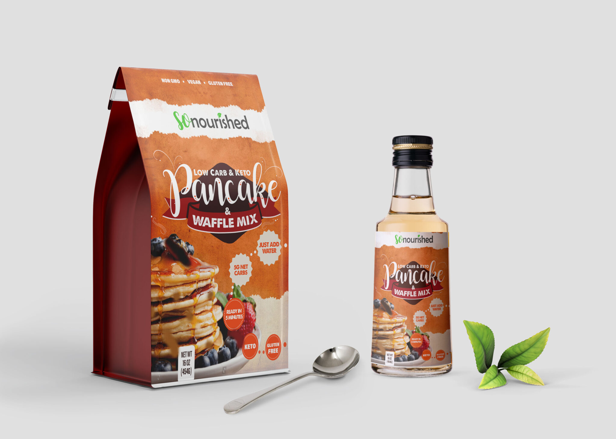 Free Pancake Pouch Bottle Mockup 1 Pancake Pouch Bottle Mockup