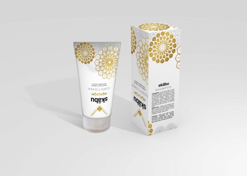 Free PSD Mockups 5 Gel Tube Packaging Mockup