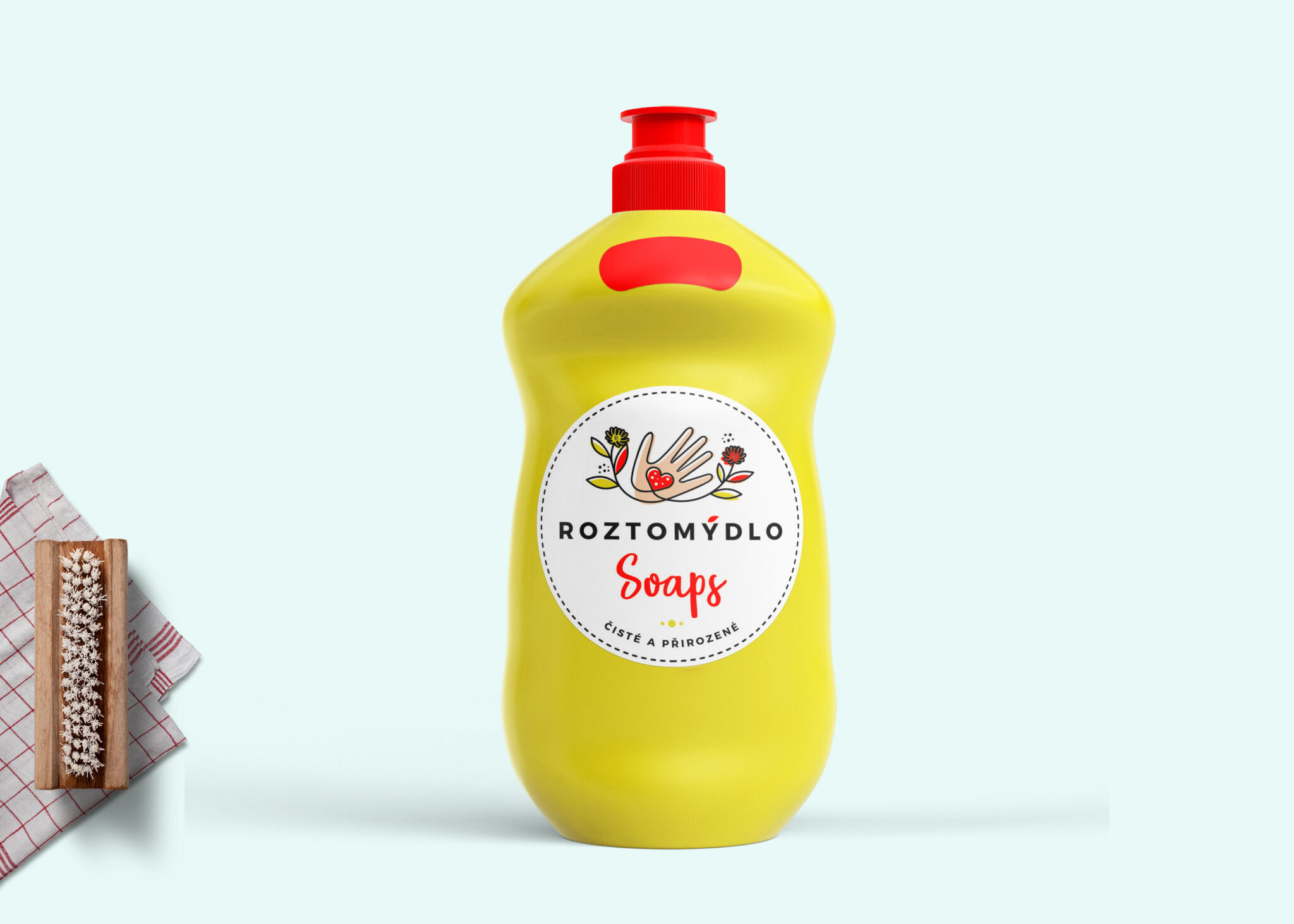 Soap Bottle Label Mockup