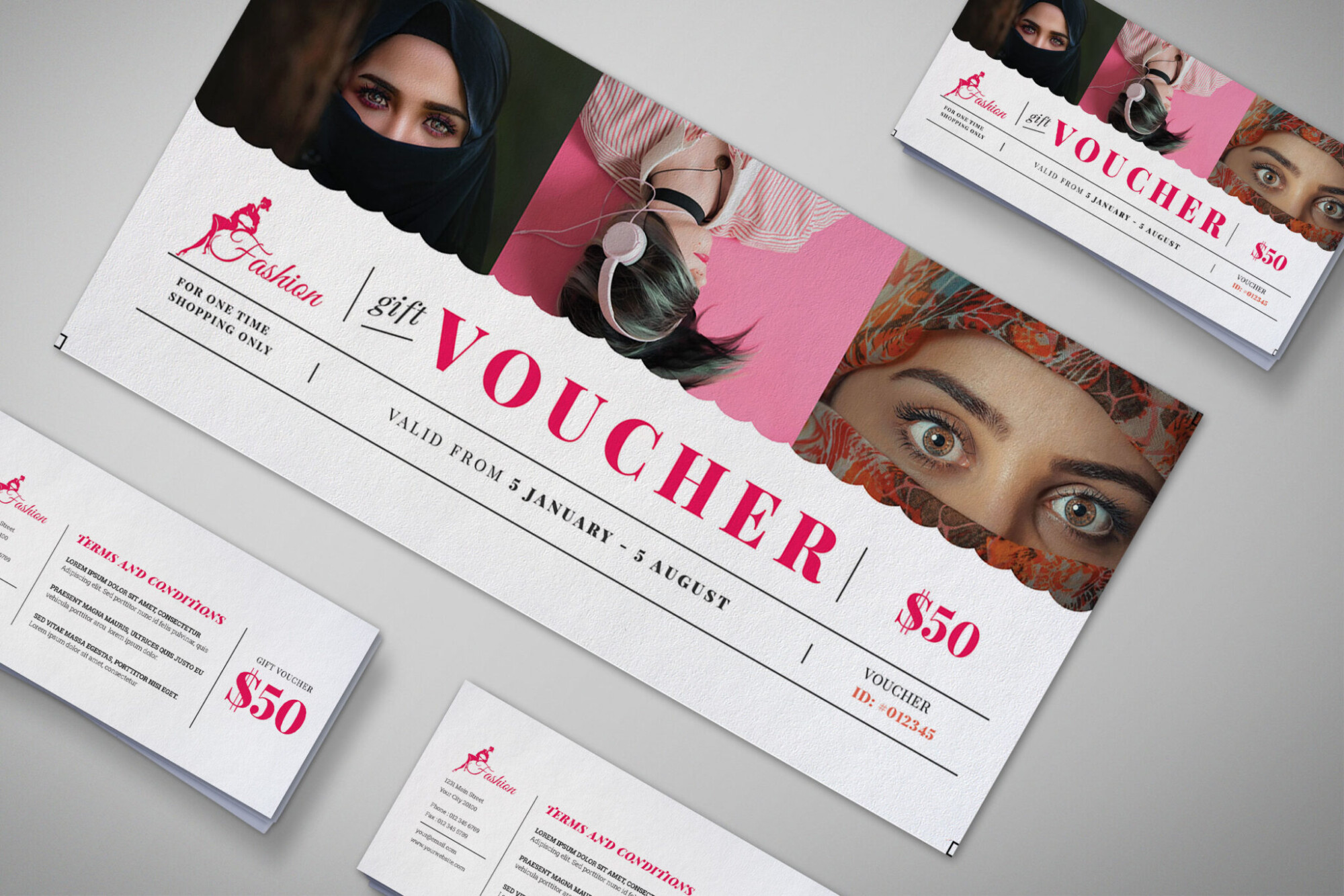 Garment Gift Voucher Design Template