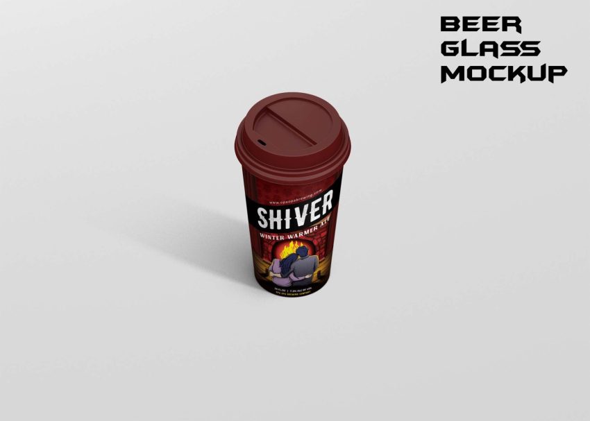 Free PSD Mockups 7 Beer Glass Mockup